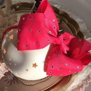 Headband with large bling bow NWOT